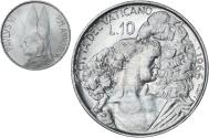 World Coins - Coin, VATICAN CITY, Paul VI, 10 Lire, 1966, , Aluminum, KM:87