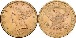 Us Coins - United States, $10, Eagle, Coronet Head, 1901, U.S. Mint, Gold,
