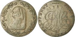 World Coins - United Kingdom , Halfpenny Token, Paris Miners, 1791, , Copper