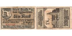World Coins - Germany, Bialla, 1 Mark, 1920-10-01, VF(20-25)