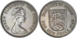 World Coins - Coin, Jersey, Elizabeth II, 10 New Pence, 1968, , Copper-nickel, KM:33