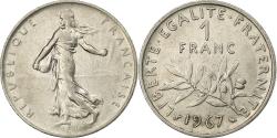 World Coins - France, Franc, Semeuse, 1967, Paris, Nickel, , Gadoury:474, KM:925.1