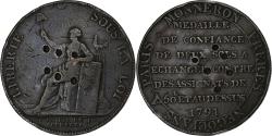 World Coins - France, Monneron de 2 Sols, 1791, Bronze, , Brandon:217, KM:Tn23