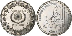 World Coins - France, Medal, L'Europe des XXVII, Armistice, 2018, Copper-nickel,
