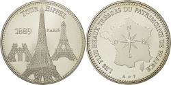 World Coins - France, Medal, Les plus beaux trésors du patrimoine de France, Tour Eiffel