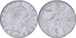 World Coins - Italy, 50 Lire, 1964, Rome, Stainless Steel, , KM:95.1