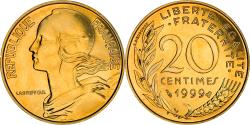 World Coins - Coin, France, Marianne, 20 Centimes, 1999, Paris, BU,