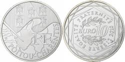 World Coins - France, 10 Euro, Euros des régions, Poitou-Charentes, 2010, Paris, Silver