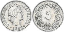 World Coins - Coin, Switzerland, 5 Rappen, 1962