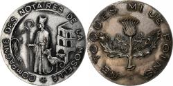 World Coins - France, Token, Compagnie des Notaires de la Moselle, Silver,