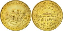 World Coins - France, Token, Touristic token, Ecouen - Chateau Musée, 2001, Monnaie de Paris