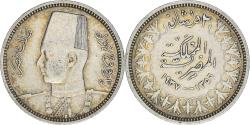 World Coins - Coin, Egypt, Farouk, 2 Piastres, 1937, British Royal Mint, , Silver