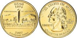 Us Coins - Coin, United States, Utah, Quarter, 2007, U.S. Mint, Denver, golden,