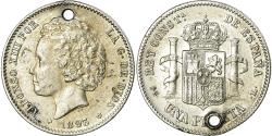 World Coins - Coin, Spain, Alfonso XIII, Peseta, 1893, Madrid, , Silver, KM:702