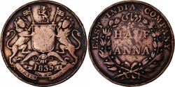 World Coins - INDIA-BRITISH, 1/2 Anna, 1835, Bombay, Copper, , KM:447.1