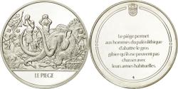 World Coins - France, Medal, Le piège, Sciences & Technologies, , Silver