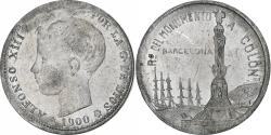 World Coins - Spain, Token, Alfonso XIII, Barcelona, Souvenir of the Columbus Monument, 1900