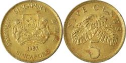 World Coins - Coin, Singapore, 5 Cents, 1987
