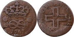 World Coins - Duchy of Savoy, Carlo Emanuele III, 2 Denari, 1767, Torino, Copper,
