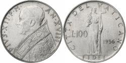 World Coins - Vatican, Pius XII, 100 Lire, 1956, Rome, Stainless Steel,