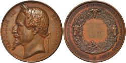 World Coins - France, Medal, Napoléon III, Société d'Agriculture de Roanne, Borrel