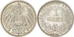 World Coins - Coin, GERMANY - EMPIRE, Wilhelm II, Mark, 1914, Karlsruhe, , Silver, KM:14