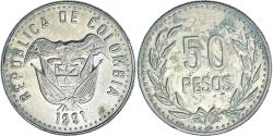 World Coins - Coin, Colombia, 50 Pesos, 1991, , Copper-Nickel-Zinc, KM:283.1