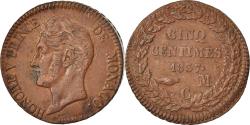 World Coins - Coin, Monaco, Honore V, 5 Centimes, Cinq, 1837, Monaco, , Copper