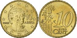 World Coins - Greece, 10 Euro Cent, 2002, Athens, , Brass, KM:184