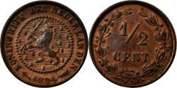 World Coins - Coin, Netherlands, Wilhelmina I, 1/2 Cent, 1894, , Bronze, KM:109.2