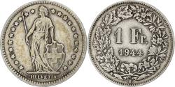 World Coins - Switzerland, 1 Franc, Helvetia, 1944, Bern, Silver, , KM:24