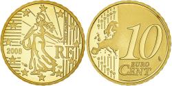 World Coins - France, 10 Euro Cent, 2008, Paris, BE, , Brass, KM:1410