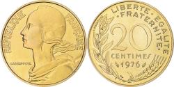 World Coins - Coin, France, Marianne, 20 Centimes, 1976, Paris, FDC,