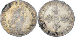 World Coins - Coin, France, Louis XIV, 4 Sols dits « des Traitants », 4 Sols, 1677, Lyon