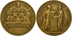 World Coins - France, Medal, La Banque de France, La Sagesse fixe la Fortune, 1950, Bronze