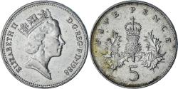 World Coins - Great Britain, 5 Pence, 1988