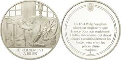 World Coins - France, Medal, Le roulement à billes, Sciences & Technologies,