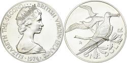 World Coins - British Virgin Islands, Elizabeth II, Dollar, 1974, Franklin Mint, Silver