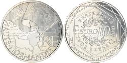 World Coins - France, 10 Euro, Haute Normandie, 2010, , Silver