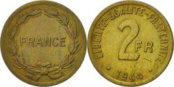 World Coins - Coin, France, France Libre, 2 Francs, 1944, Philadelphia, , Brass