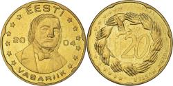 World Coins - Estonia, 20 Euro Cent, 2004, unofficial private coin, , Brass