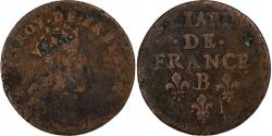 World Coins - France, Louis XIV, Liard de France, Acquigny, Copper,