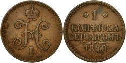 World Coins - Coin, Russia, Nicholas I, Kopek, 1840, Ekaterinbourg, , Copper