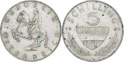 World Coins - Austria, 5 Schilling, 1962, Vienna, Silver,
