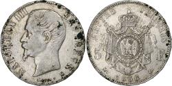 World Coins - France, 5 Francs, Napoléon III, 1856, Lyon, Silver, , Gadoury:734