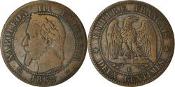 World Coins - Coin, France, Napoleon III, 2 Centimes, 1862, Bordeaux, , Bronze