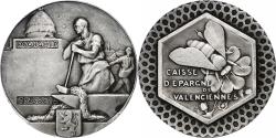 World Coins - France, Token, Caisse d'Epargne de Valenciennes, Silver,