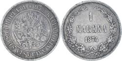 World Coins - Coin, Finland, Alexander II, Markka, 1874, Helsinki, , Silver, KM:3.2
