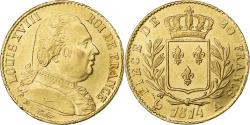 World Coins - France, Louis XVIII, 20 Francs, 1814, Paris, Gold, , Gadoury:1026