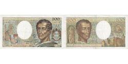 World Coins - France, 200 Francs, Montesquieu, U.019, Partial Print, EF(40-45)